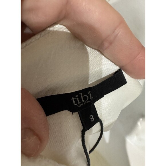 Brand New With Tag - TIBI Sleeveless White  Dress Oragami Formal Graduation - Picture 5 of 8